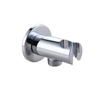KYUEPONG Supporto per soffione Doccia, Supporto for soffione Doccia in Ottone Massiccio Cromato, Staffa Manuale for Montaggio a Parete