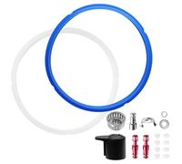 Kyuionty 18 pezzi di ricambio per Instant Pot Duo 5, 6 Quart, accessori per pentole istantanee con anello di tenuta, valvola di rilascio del vapore, scudo anti-blocco, anello di tenuta della valvola