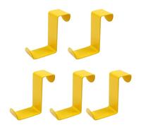 Kyuionty 5 ganci da appendere sopra la porta, a forma di Z, doppia testa, adatti per porte di larghezza da 3/4" e 1-1/2", in acciaio inossidabile, gancio singolo reversibile per sopra la porta, cucina