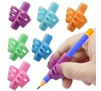 Kyuionty 6 impugnature per matite per bambini, multicolore, per correggere la postura, strumento di supporto per la scrittura, perfetti per la scuola a casa/bambini in età prescolare