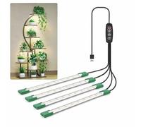 KYUQY Lampade LED per coltivazione, 80 LEDs, 4 livelli di dimma e timer automatico 4/8/12 ore, lampada da serra per coltivazione idroponica, ideale per piante da interno in tutte le fasi di crescita
