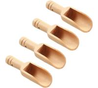 KYUQY Mini cucchiai in legno, cucchiaino da tè, detersivo in polvere, cucchiaio per caramelle in legno, cucchiaini piccoli per sale da bagno, piccoli cucchiai per spezie per scrub allo zucchero