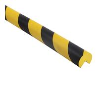 KYVORIA Protezione per Bordi 19" a L e Circolare - Schiuma Poliuretanica Resistente, Strisce Gialle/Nere ad Alta Visibilità, Paraurti di Sicurezza per Angoli