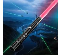 KYWLCO Spada Laser-2 Pezzi per Bambini Lightsaber RGB 15 Colori Ricaricabile USB-C Effetti Sonori FX, 4 modalità di Duello, Spade Laser Collegabili in Metallo-Cosplay,Halloween (1 Pc Nero 78cm)