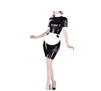 KYXSPINWARDPV Le donne di gomma del lattice Gummi nere strette Drees personalizzano, Nero , 7XL