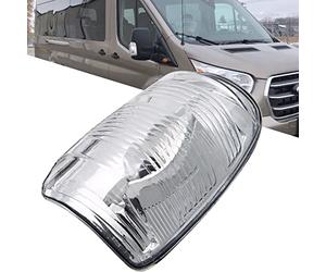 KYYET - Indicatore di direzione per specchio retrovisore, copertura per lente della luce di segnalazione laterale, trasparente, compatibile con Ford Transit MK8 2014 in poi, lato destro 1847389