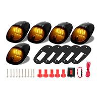 KYYET Kit di 5 luci di marcia con lenti fumé ambrate a 12 LED, compatibili con Dodge RAM 1500 2500 3500 pick-up truck