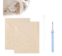 KYYGKY 2 Punch per Tessuto da Cucire Da 67x50 cm Primario per Trapuntatura Da Panno Monaci per Tufting con Punch e Needle