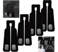 KYYGKY 4 Pezzi Ganci per Poggiatesta Auto Universali - Storage Hook per Seggiolino Organizer - Appendi Borsa per Portafogli e Borse