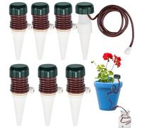 KYYGKY 8 Pezzi Distributore Automatico di Acqua per Fiori e Piante Distributore d' Acqua per Le Piante Sistema Irrigazione Automatica Vasi per Piante d'Appartamento Interni o Esterni