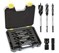 KYYGKY Punte Trapano per Legno set di 10 Punte Per Pietra Set Di Punte in Acciaio ad Alta Velocità Per Metallo Set Di Punte Per Trapano Legno e Plastica Per Avvitatore Trapano Elettrico a Mano