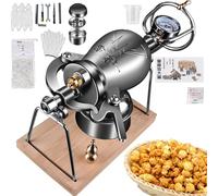 KYZTMHC Macchina per il riso soffiato Cannone cinese per popcorn Macchina per la produzione di popcorn manuale Piccola macchina per popcorn sul fornello Macchina per popcorn a pressione retrò domestic