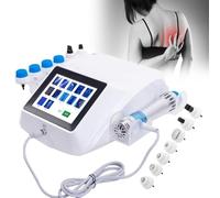 KYZTMHC Strumento per Fisioterapia ad Onde d'urto, Trattamento per fascite Plantare, con 7 testine massaggianti e Display, Dispositivo per Massaggio Muscolare, per alleviare Il Dolore