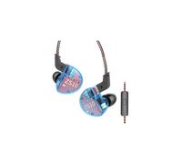 KZ ZS10 Auricolari cablati 4BA+1DD Tecnologia ibrida In-ear HiFi Bass Game Headphone - con microfono Blu