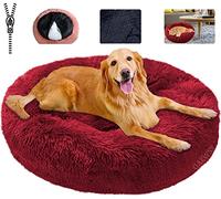 KZhanmy Letto Cani Grand,Cuccia per Cani Gatti Letto Rotondo Grande Lavabile, Interno Cuscino per Cane e Gatto Peluche Ultra-Morbido Antistress Antiscivolo,