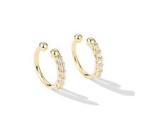 Kznifmk 1 paio di orecchini a clip tipo orecchini in zirconia cubica, non perforato, orecchini da