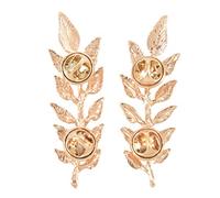 Kznifmk 1 paio di spille da costume in stile punk spilla a foglia retrò per le donne collana spilla