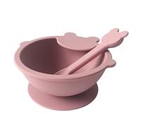 Kznifmk 1 Set di Ciotole di Aspirazione In Silicone Piastra In Silicone per Primo Stadio di Alimentazione con Cucchiaio H
