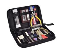 Kznifmk 1 Set di Strumenti per Chitarra con Borsa per il Trasporto, Strumenti di Riparazione, Regola d'Azione Stringhe Lutero, Caviglie da Ponte di Chitarra Ukulele
