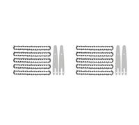 Kznifmk 10 Pezzi 6 Pollici Mini Catena di Troncatrice con 4 Pezzi di Ricambio Barra della Catena di Sega per Mini Troncatrice Elettrica Portatile Senza