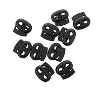 Kznifmk 10 pezzi Doppio foro in plastica Spotwear Locks Cord End