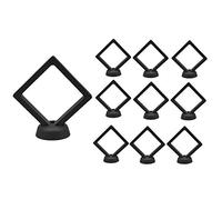 Kznifmk 10 Pezzi Trasparente Ciondolo Gioielli Sospensione Espositore Espositore Acrilico Pellicola PET Adesivo per Unghie Scatola di Imballaggio Sparare Puntelli A