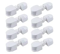 Kznifmk 10 x sensore di movimento a infrarossi AC110 V-240 V interruttore di sensore regolabile per sensori di movimento corporeo PIR per più scenari (bianco)