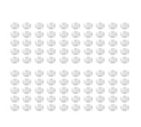 Kznifmk 100 pezzi rotondi trasparenti in plastica, scatola d'angolo, 22 mm