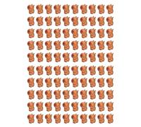 Kznifmk 100X Mini Statua in Resina Capybara, Ornamenti Modello Capybara, Animali in Miniatura, Ornamenti Artigianali Esterni Ufficio