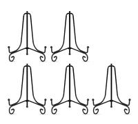 Kznifmk 10PCS Supporti per Piatti per L'Esposizione, Supporto per Piatti da 6 Pollici, Supporto per Cornice, Supporto per Cornice e Opere d'Arte Facile da Usare.