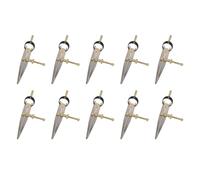 Kznifmk 10X Attrezzo Artigianale Rotante in Pelle Craft Divisorio Ala Regolabile in Pelle d'Acciaio Regolabile Utensile Rotante Divisore Ad Ala Spaziatura Compass Edge Creaser