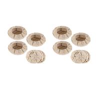 Kznifmk 10X Cestino per Pane Rotondo Fodera Nel Stoffa Fodera per Cesto di Pasta da Forno Un Lievito Naturale Banneton Panno per Lievito Naturale Nel Rattan