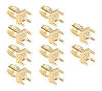 Kznifmk 10X SMA Jack Saldatore, su Circuito Stampato, Connettore Dritto, Oro