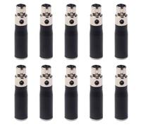 Kznifmk 10X XLR Mini 3 Pin Maschio a 4 Pin Adattatore Audio Connettore Presa Adattatore Convertitore di Segnale Hi-FI per Microfono Altoparlante