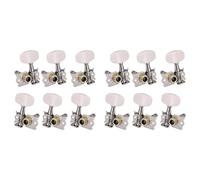 Kznifmk 12 Pezzi 6R6L Tasselli di Regolazione Chitarra Testa Macchina Aperta Chitarra Folk Acustica Accordo Caviglie Parte