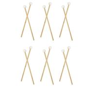 Kznifmk 12 Pezzi un Doppia Testa per Piatti Gong Mallet Soft Hammer Sticks Mallets Rods Feltro Hammer 385Mm