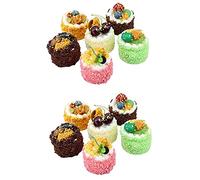 Kznifmk 12PZ Torta di Simulazione Artificiale, Modello Realistico di Torta di Cupcake con Torta di Esposizione Falso Fotografia Prop Decorazione della Casa