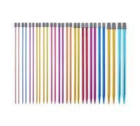 Kznifmk 14 per maglieria in acciaio inossidabile, appuntiti, forniture per maglieria e uncinetto per principianti, fatti a mano (2-10 mm), 35 cm