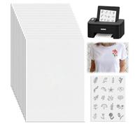 Kznifmk 15 pz A4 Stabilizzatore di Ricamo Autoadesivo solubile in Acqua Stampabile per Ricamo a Mano e Macchine per Progetti Fai Da Te