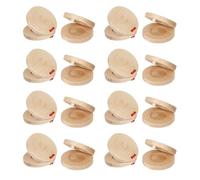 Kznifmk 16 Pezzi Castagnette Musicali Castagnette Strumento Musicale in Legno Strumento Musicale Percussione Strumento per Bambini Adulti