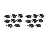 Kznifmk 16 Pezzi Ganci per per portacappello da parete per berretto da baseball Display appendiabiti per parete nero