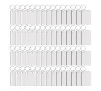 Kznifmk 180 Pezzi Vergini Sublimazione Rettangoli Vergini Trasferimento di con Vergini in MDF per sublimazione fai da te Facile da usare Bianco