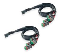 Kznifmk 2 Fili 4 in 1 Deutsch Doppia Uscite DT DTM Connettore Adattatori Presa per LED Pod Luci Barra Luminosa LED