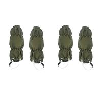 Kznifmk 2 ghette per esterni per ghette di protezione per stivali da neve impermeabili a prova di serpenti leggings regolabili, verde militare