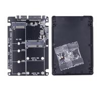 Kznifmk 2 in 1 M.2 NGFF SSD a SATA 3.0 Adattatore di alloggiamento convertitore SSD 6Gbps Supporto 2230 2242 2260 2280 SSD