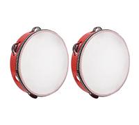 Kznifmk 2 musicale da 8 pollici , regalo di Percussione rotonda per KTV Rosso