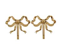 Kznifmk 2 Pezzi Gancio Decorativo per Portasciugamani Ganci per Cappello a Forma di Arco Ganci per Cappello a Forma di Arco in Ottone Gancio per Asciugamano Appeso Grande
