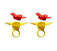 Kznifmk 2 Pezzi Mangiatoia a Mano per Uccelli con Mangiatoia da Polso per Uccelli in Fiori per Esterni Strumenti di Alimentazione per Uccelli