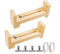 Kznifmk 2 Pezzi Paracord Jig Bracciale Maker Regolabile a Forma di U Kit di Jig Bracciale in Legno a Scala con 2 Pezzi Sizer Braccialetto Facile da installare e utilizzare