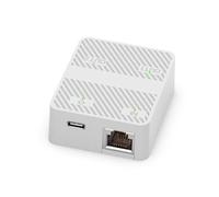 Kznifmk 2 Porta 100Mbps Interruttore di Rete RJ45 Splitter Extender Selettore 2 Vie Adattatore Connettore Tipo C Potenza Bianco